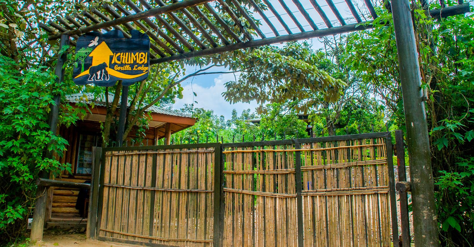Entrance to Ichumbi Gorilla Lodge, Rushaga